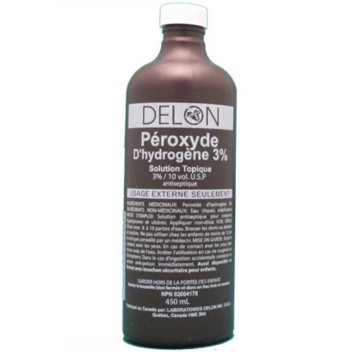 DELON HYDROGEN PEROXIDE 450ML 12/C